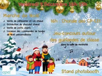 Marché de Noël à l'école Sainte-marie : 9 décembre