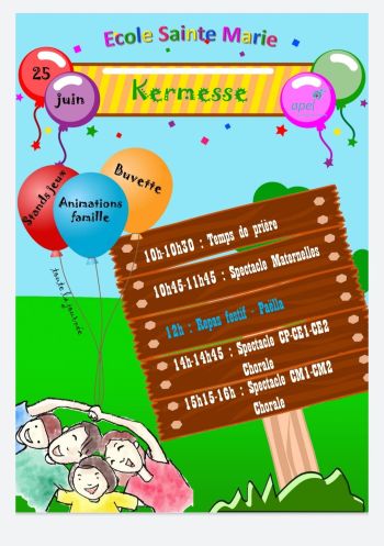 Kermesse de l'école : 25 juin 2022